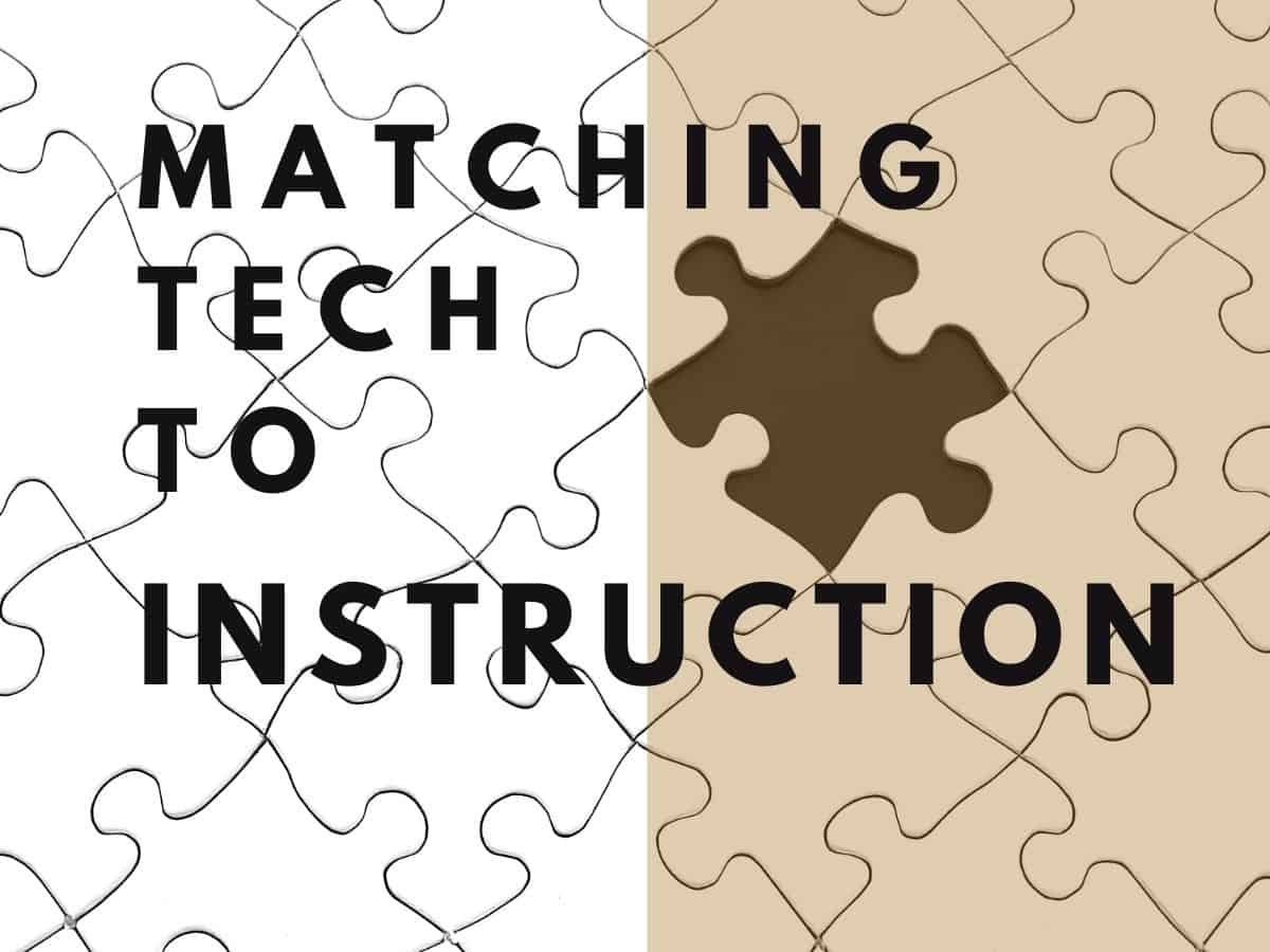 Matching Technology to Instruction
